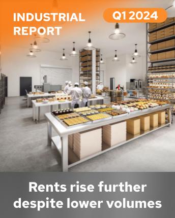 Industrial Rents Rise Further Despite Lower Volumes